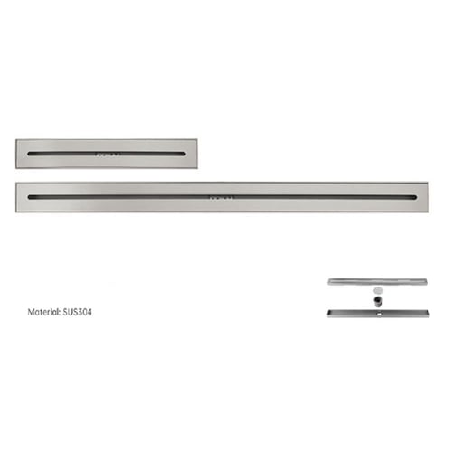 صفاية شاور أرضية ستانلس ستيل مقاس 80*5.5 سم