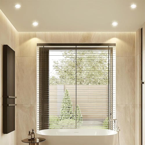 وحدة إضاءة LED GU10 مزودة بسلك - لون أبيض وأصفر -...