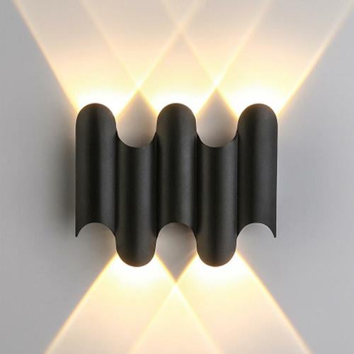 مصباح حائط خارجي ليد موديل اب داون 5 عدسات أصفر