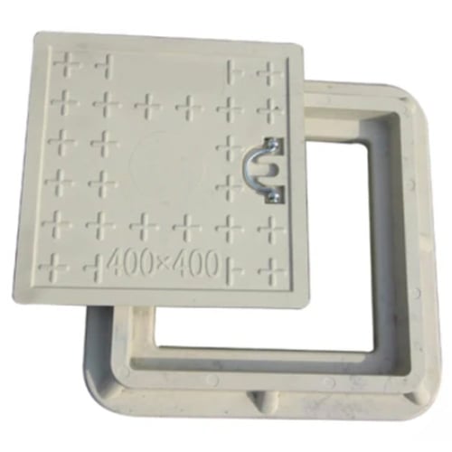 غطاء تفتيش فيبر فتحات ارضية خزان مقاس 40*40 سم