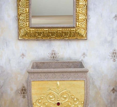 مغسلة ديكور رخام صناعي مفرد - هاتكو