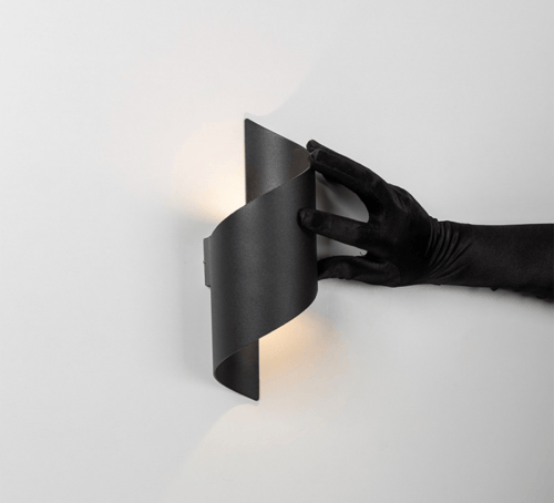 ابليك خارجي ليد اسود حلزوني إيطار اسود - هاتكو