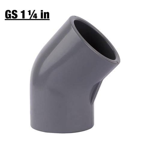 جيسكو كوع فاتح 1.25 بوصة للماء الحار لون رمادي تاي...