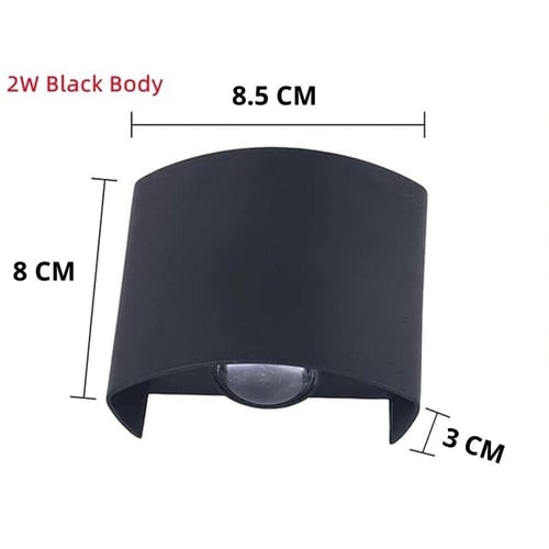 إنارة خارجية جدارية ليد مودرن إنارة أصفر