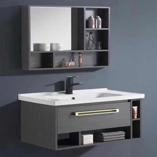 مغسلة بلايوود حمام مع دولاب و مرايا 80 سم 0Y481