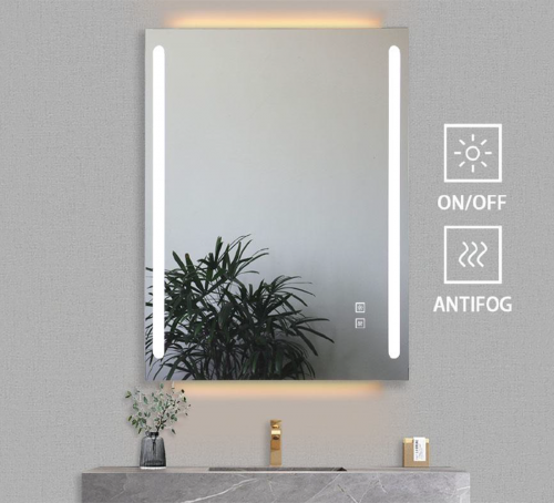 مرآة حائط مضيئة مميزه تعمل باللمس