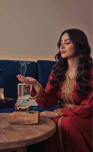 مبخرة الطود الخشبية بالاسم