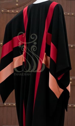 ثوب المتفت المنطقة الوسطى خامة الكريب + تطريز + فس...