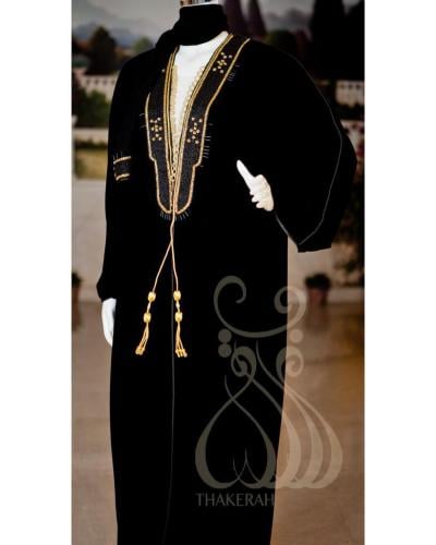 بشت مخمل - أسود