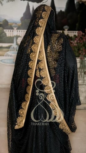 زي المنطقة الوسطى ثوب المسرّح بالدانتيل + دراعة سه...