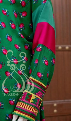 زي المنطقة الوسطى مقطع دراعة شالكي + تطريز على الأ...