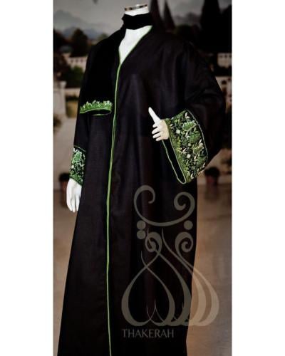 عباية فلسطينية بالخرز - أخضر
