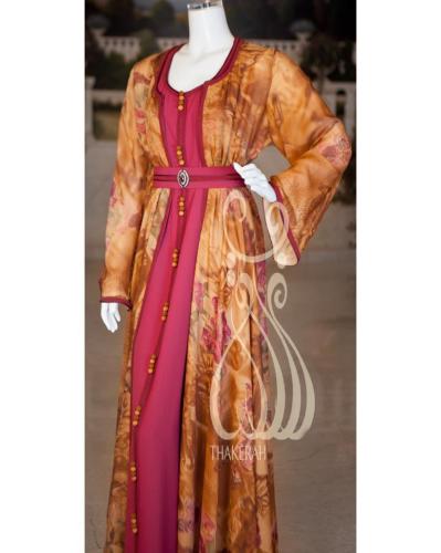 تكشيطة مغربية مناسبات - مشجر بني وعنابي