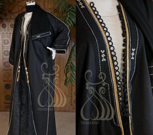 بشت كلاسيك لينن أسود مبطن بالفرو الأسود