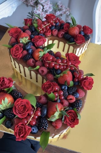 كيكة حرف فانيليا - وسط