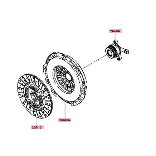 طقم كلتش ميتسوبيشي ونيت l200 دبل