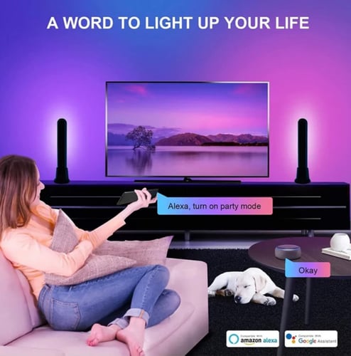 مصباح طاولة ذكي | لمبة الطاولة الذكية LED | يعمل ع...