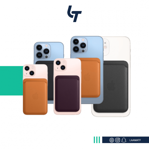 محفظة جلد ابل iphone leather wallet