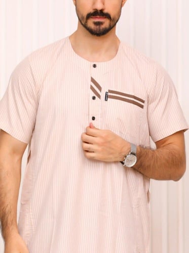 ثوب رجالي مسك 8 (قطن65٪)