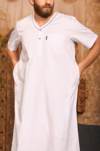 ثوب رجالي مسك 18 ( قطن 100% )