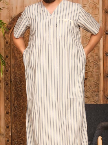 ثوب رجالي مسك 14 ( قطن 65% )