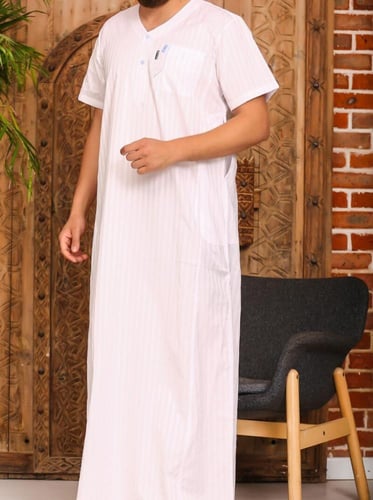 ثوب رجالي مسك 13 ( قطن 100% )