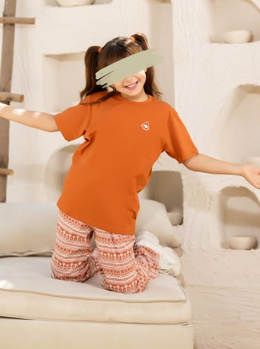 فلة 12من روح المملكة بيجاما بنات(قطن 100%)