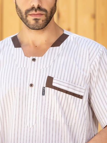 ثوب رجالي مسك 25 ( قطن 100% )