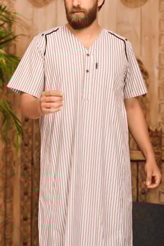 ثوب رجالي مسك 21 ( قطن 100% )