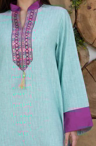 جلابية نسائية حرير 16 ( قطن 100% )