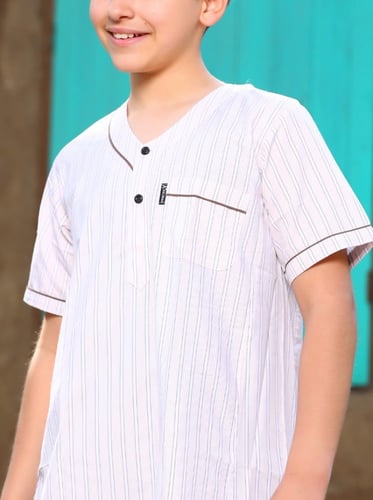 ثوب ولادي قرنفل 14 (قطن 65٪ )