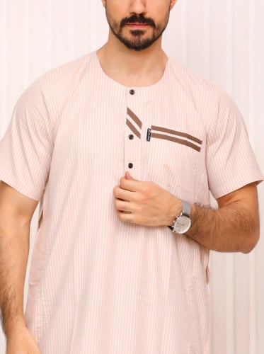 ثوب رجالي مسك 8 (قطن65٪)