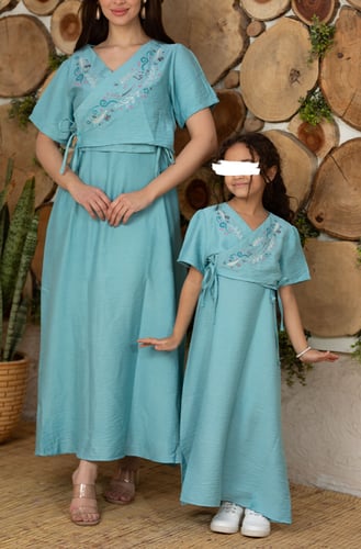 فستان بناتي فلة 19(قطن 100%)