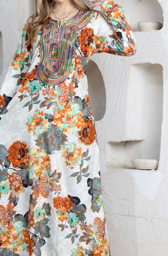 جلابية نسائية حرير 18( قطن 65 % )