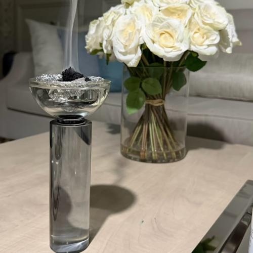 Luxury crystal incense burner