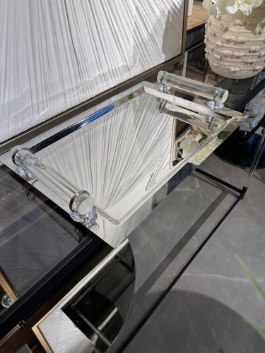 صينية ستيل تركي شفاف 33*49سم