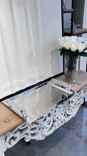 صينية ستيل تركي ثلجي 33*49سم