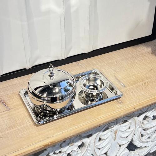 طقم تمرية ستيل نيكل