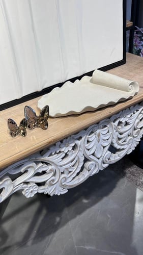 تقديمة سيراميك كبير ابيض