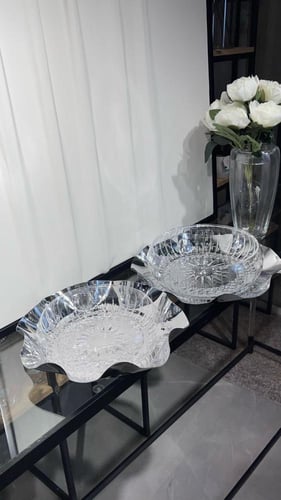 تقديمة كرستال قاعدة ستيل تركي