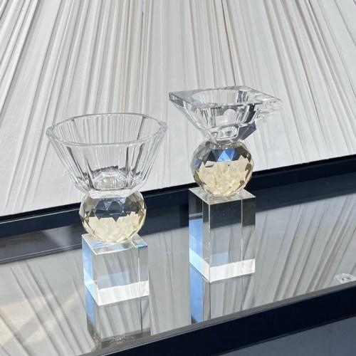 طقم مبخرة كرستال عسلي