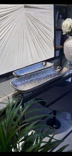 تقديمة سيراميك فضي