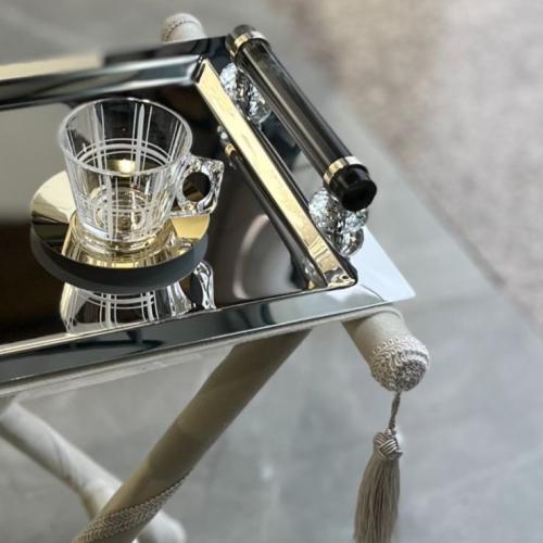 طقم 6 كوب كابتشينو تركي ذهبي