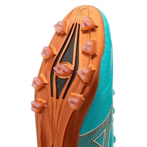 MIZUNO ALPHA MADE IN JAPAN FG AZURE BLUE - BLÅ/HVI...