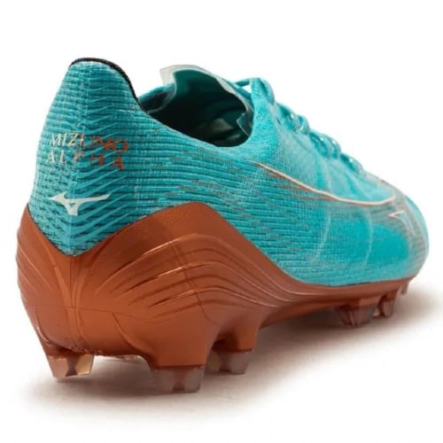 MIZUNO ALPHA MADE IN JAPAN FG AZURE BLUE - BLÅ/HVI...