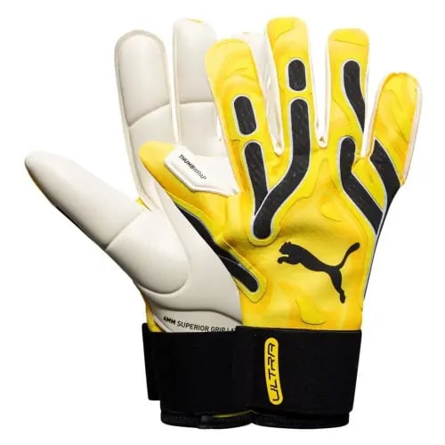 GOALKEEPER GLOVES ULTRA ULTIMATE HYBRID VOLTAGE - YELLOW BLAZE/BLACK