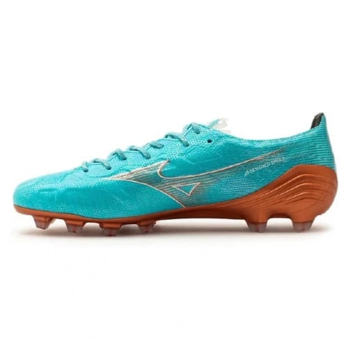 MIZUNO ALPHA MADE IN JAPAN FG AZURE BLUE - BLÅ/HVI...