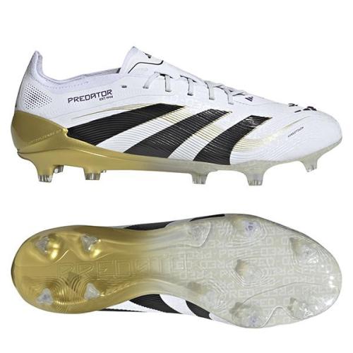 Predator Elite FG White Black Gold