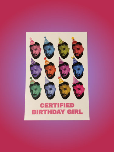 CERTIFIED BIRTHDAY GIRL gift card