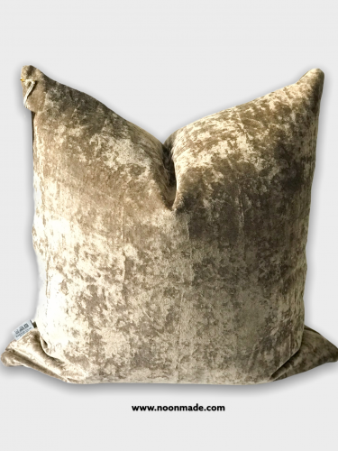 غطاء وسادة العندليب مخمل موكا